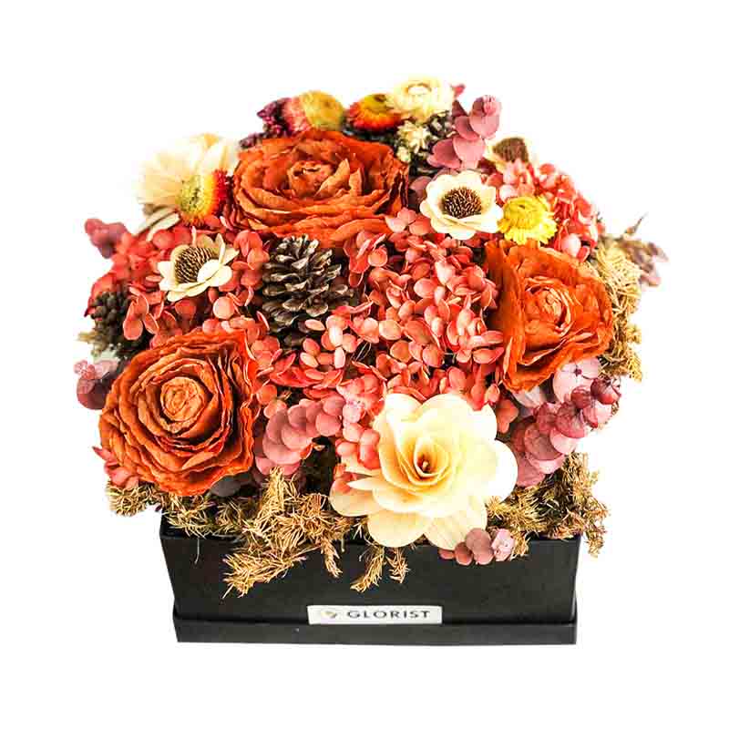 Glimmering Eternal Dried Flower Box Arrangement – Glorist