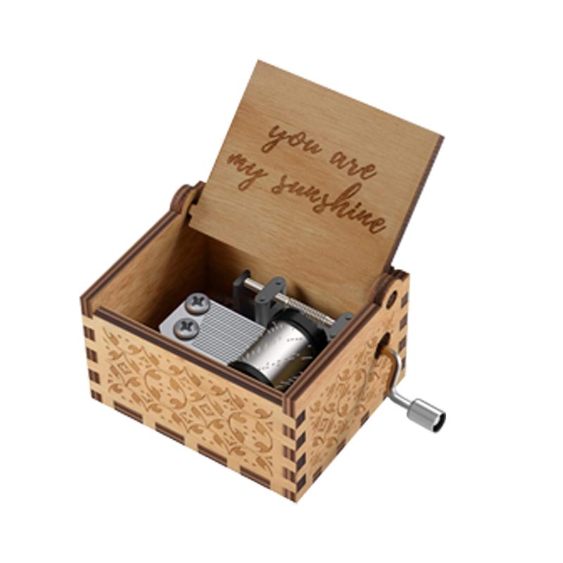 You Are My Sunshine Mechanical Wooden Music Box: A charming and nostalgic musical keepsake for a heartfelt gift or decor.