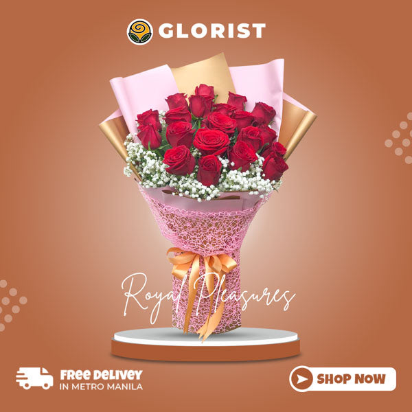 A stunning bouquet featuring 20 exquisite China Roses adorned with delicate Gypsophila Fillers. The bouquet is artfully arranged in a two-tone Korean wrap, accentuated with a beautiful net overlay and a luxurious Satin Ribbon, creating a captivating and elegant floral arrangement.