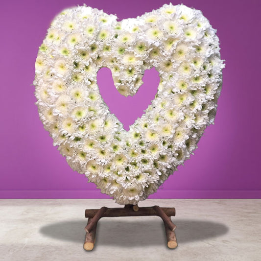 Generous Memory Small Stand – sympathy flower arrangement for funerals and memorials