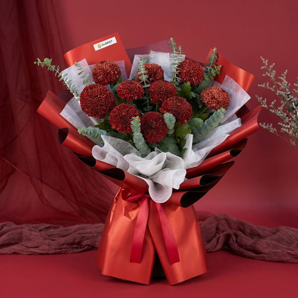 Solara Special Flower Bouquet | Maroon Flower Delivery Manila