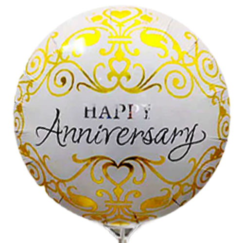 Sparkling anniversary foil balloon, perfect for celebrating special milestones and adding a touch of joy and festivity to your anniversary celebrations.